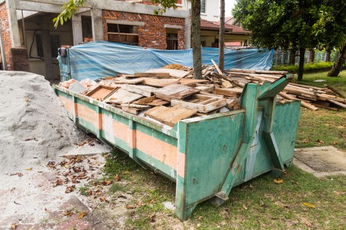 Construction site with cleared debris in Leyton